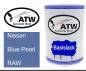 Preview: Nissan, Blue Pearl, RAW: 500ml Lackdose, von ATW Autoteile West.